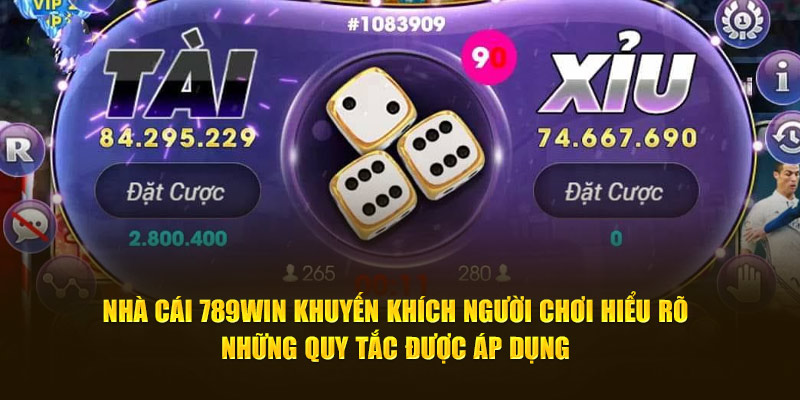 Nhà cái 789Win khuyến khích người chơi hiểu rõ những quy tắc được áp dụng 